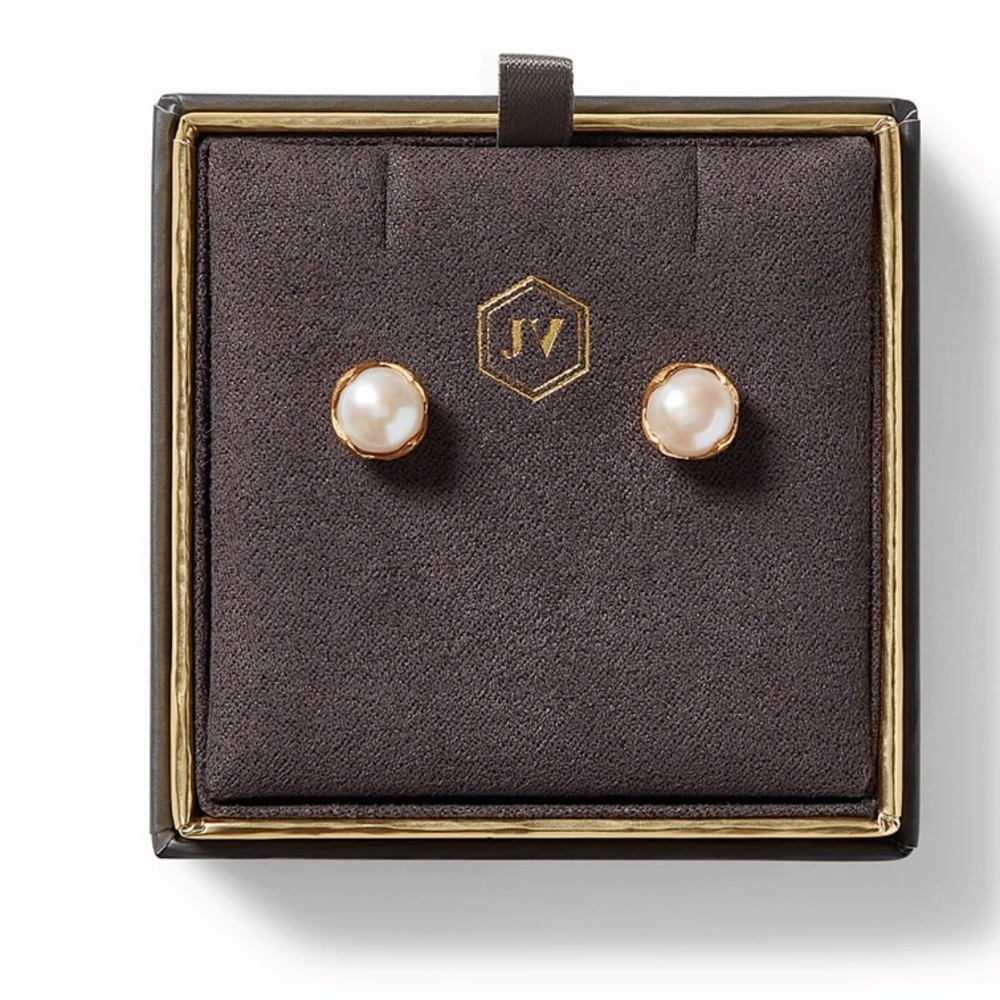 Julie Vos Penelope pearl stud earring… large pearl - Picture 3 of 3